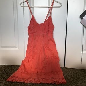 Adjustable strap stitched dress